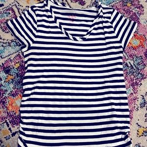 Isabel maternity navy stripe top - large